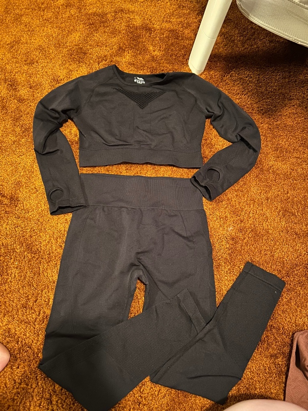 Gym set legging and crop top
